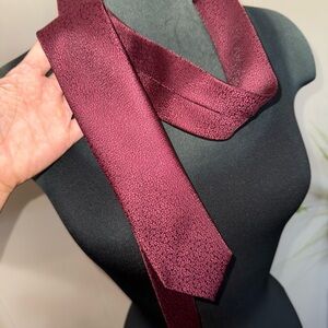 J. Ferrar • Burgundy Monochrome Floral Tie